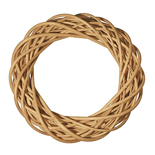 RAYHER 65014000 Corona Decorativa in Vimini scortecciato, Diametro 25 cm x 6 cm