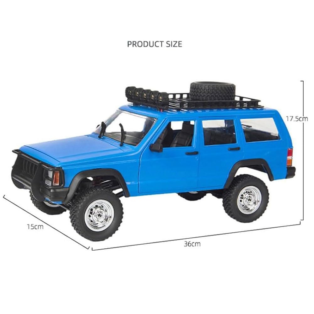 Skala 1:12 4wd All-terrain Off-road Rc Car Ze światłami Led I Gumowymi Oponami, Samochód Do Wspinaczki Z Pilotem Zdalnego Sterowania Z Pięknym Wnętrzem