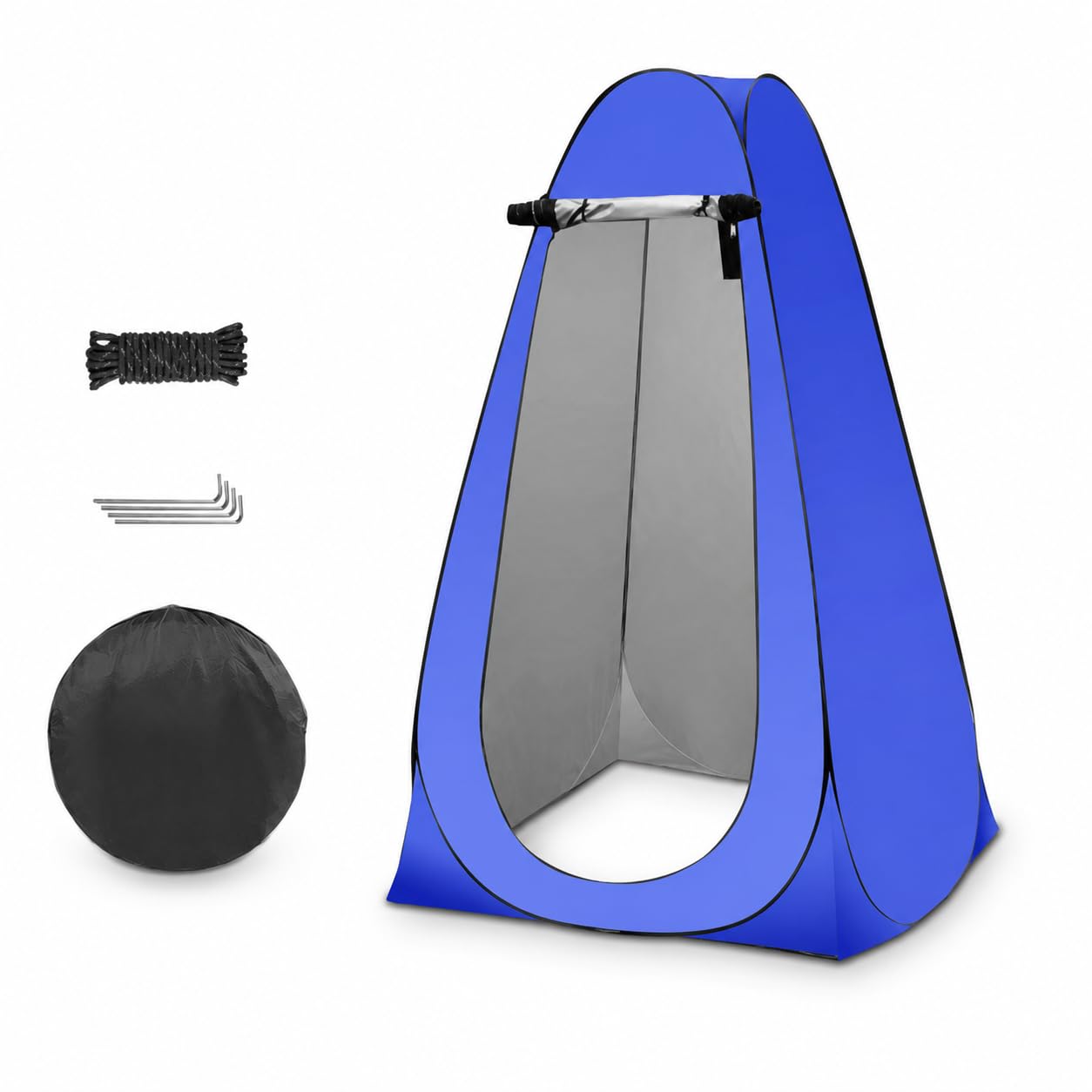 Tienda Privacidad para Uso en Exteriores, para Acampar - para Senrismo, Azul, Doble (150 * 150 * 190cm)