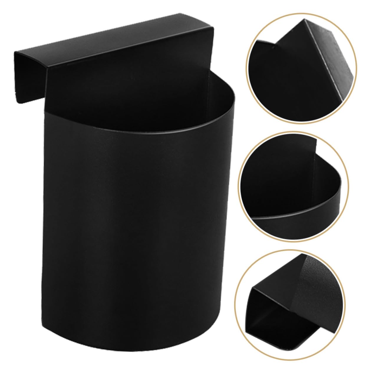 SOLUSTRE 4 Stück Aufbewahrungsbox Für Getreideschaufeln Lagerung Hängend Aufbewahrungsboxen Küchenregal Aufbewahrungshalter Für Die Küche Vorrat Speichern Getreide-organizer Black Eisen