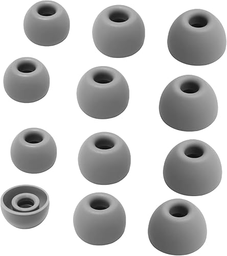 Puntas de silicona para auriculares Beats Studio Buds de repuesto para auriculares Beats, 6 pares LMS gris oscuro disponible en Yaxa Colombia