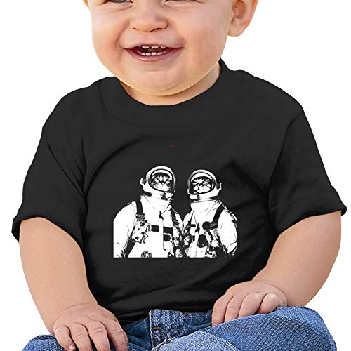 Catstronauts First Birthday T Shirt One Year Old Baby Boy Party Gift Top Black