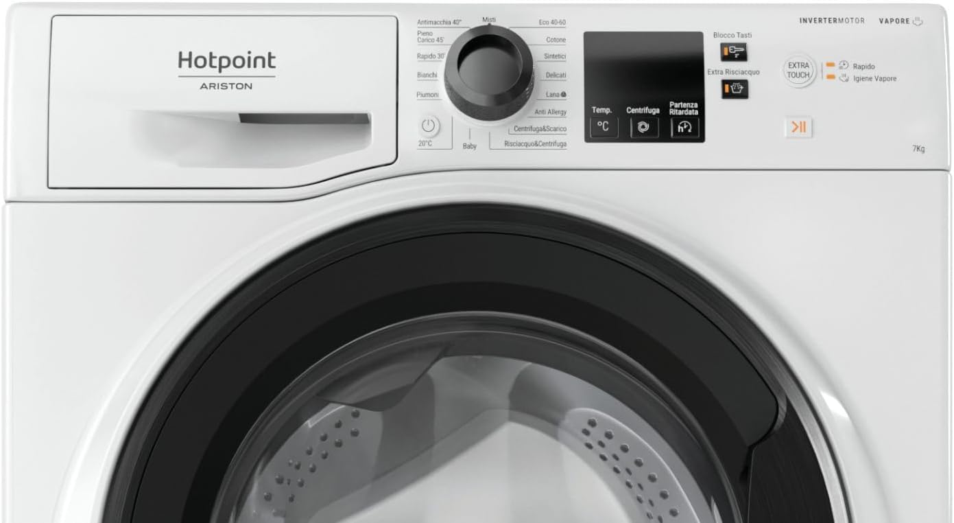 Recensione della Lavatrice Hotpoint Ariston NF746WK: Efficienza e Stile per Ogni Casa