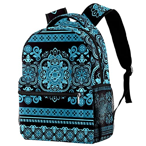 Sac à dos de voyage floral vintage bohème pour campus et loisirs