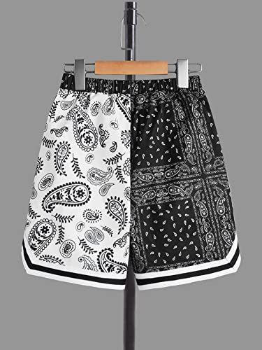 Image of SOLY HUX Boys Boho Paisley Print Short Sleeve T Shirt and Shorts Set 2 Piece Outfits