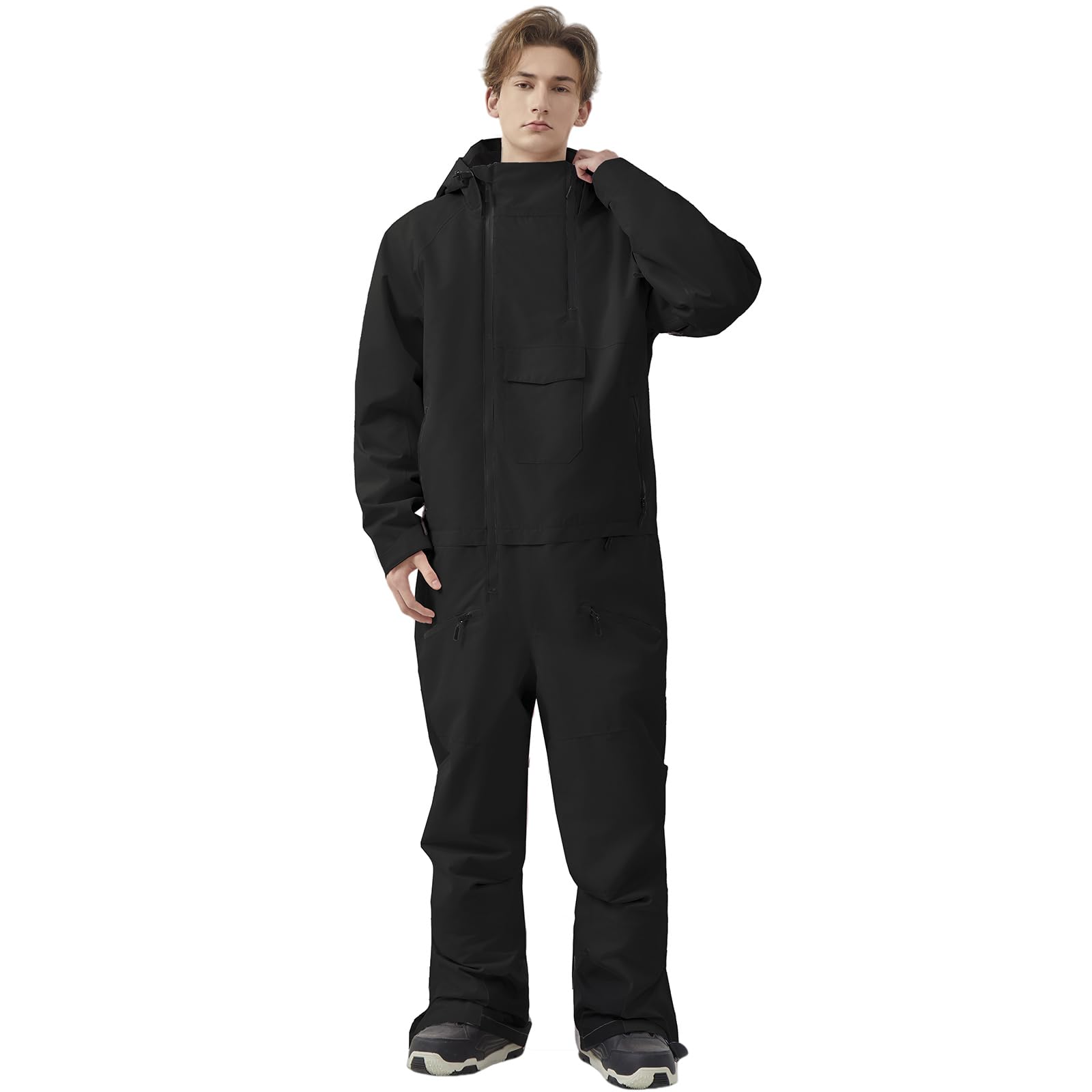 HOUZONIY Einteiler Skioverall Damen Schneeanzug Skioverall S