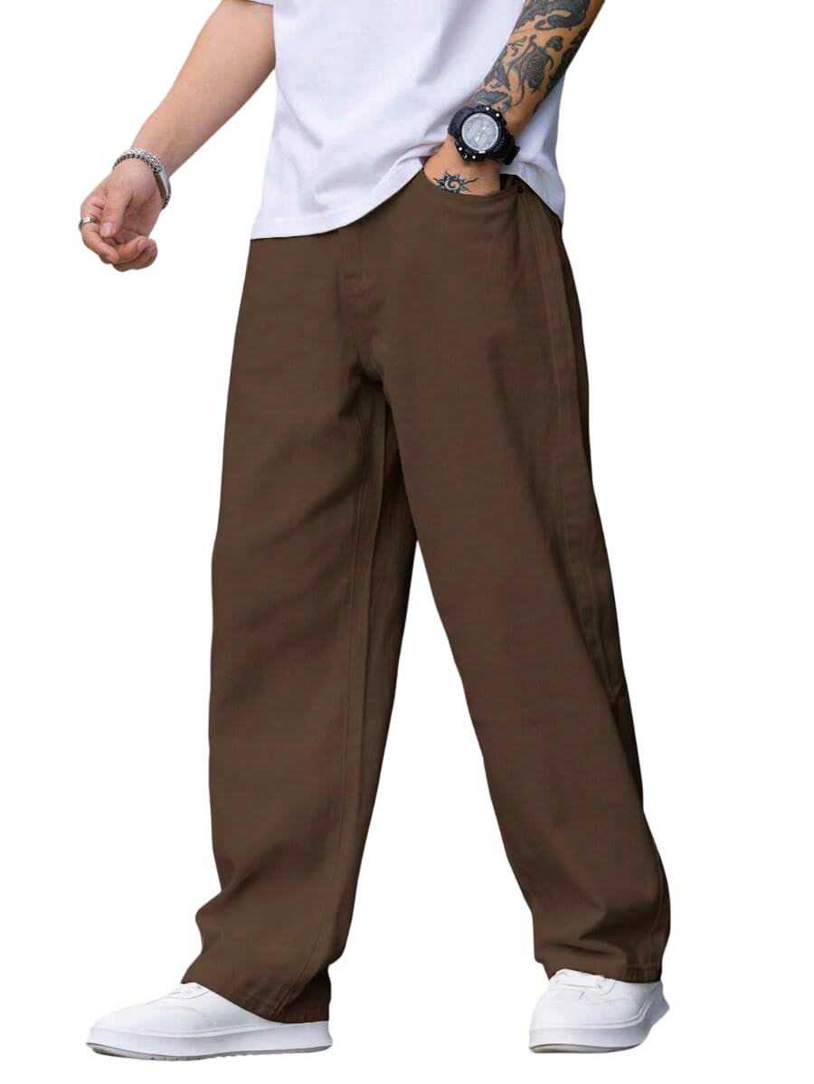 Baggy Loose Fit Jeans Pant for Men-image-40