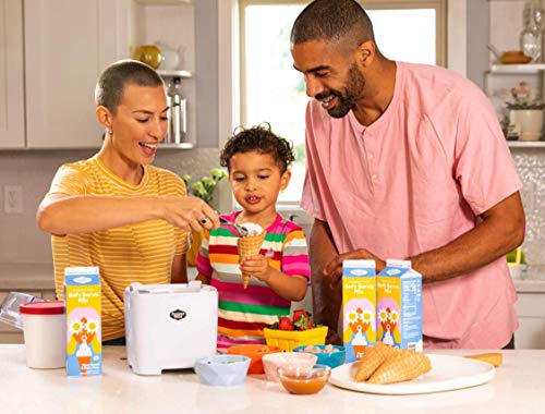 Coconut Bliss Ice Cream Maker | Easy Automatic Ice Cream Machine | Frozen Dessert Maker with Timer, Bowl + Recipe Book (Organic, Vegan, Non-Dairy, Plant-Based) | The Bliss Maker™ (White) 1.5L - Thumbnail 5