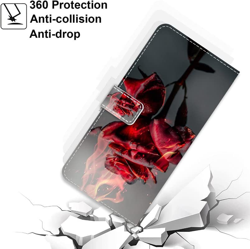 KARTXITAI Cover Portafoglio Per Alcatel 1 Con Volpe E Farfalla - Flip In PU Con Slot Carte E Cordino