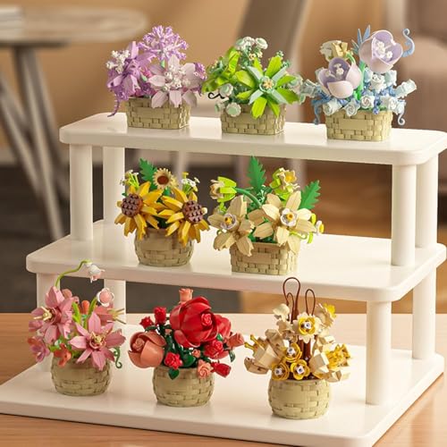 Image of Sunflower Flowers Building Blocks for Lego Flower, Building Blocks for Desk and Stand Decor,Creative Project for Desk and Flower Stand Decor