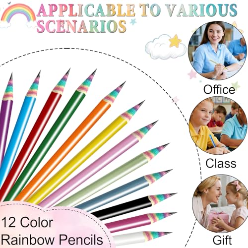 Lápices Multicolor Personalizados HB con Sacapuntas miniatura 4