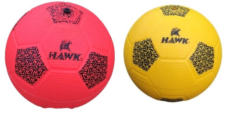 HAWK Home Play Creative Phthalate Free Size 1 Football for Kids |Durable and Water-Resistant Indoor and Outdoor Ball (Pack of 2, Pink and Yellow) (B0CJ4SV4X5) Amazon Price History, Amazon Price Tracker