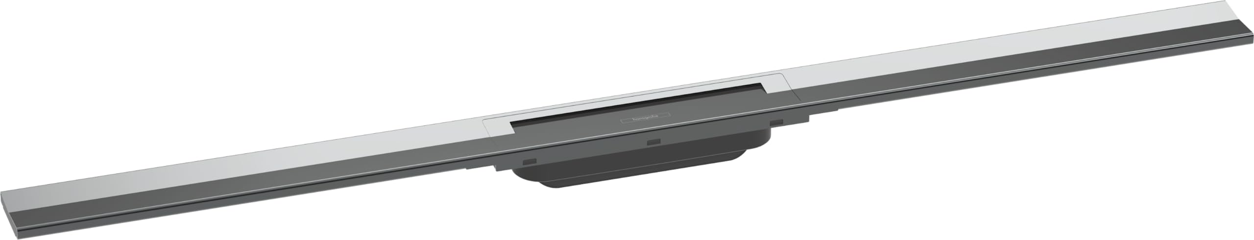 hansgrohe RainDrain Flex - Caniveau de douche linéaire 1000 mm, Siphon de sol découpable pour montage libre, Chromé, 56046000