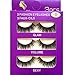 Imported Korea Fiber Faux Mink False Eye lashes Handmade Reusable Long Cross Volume Dramatic Lashes Natural Look Makeup Thick Black Fake EyeLashes