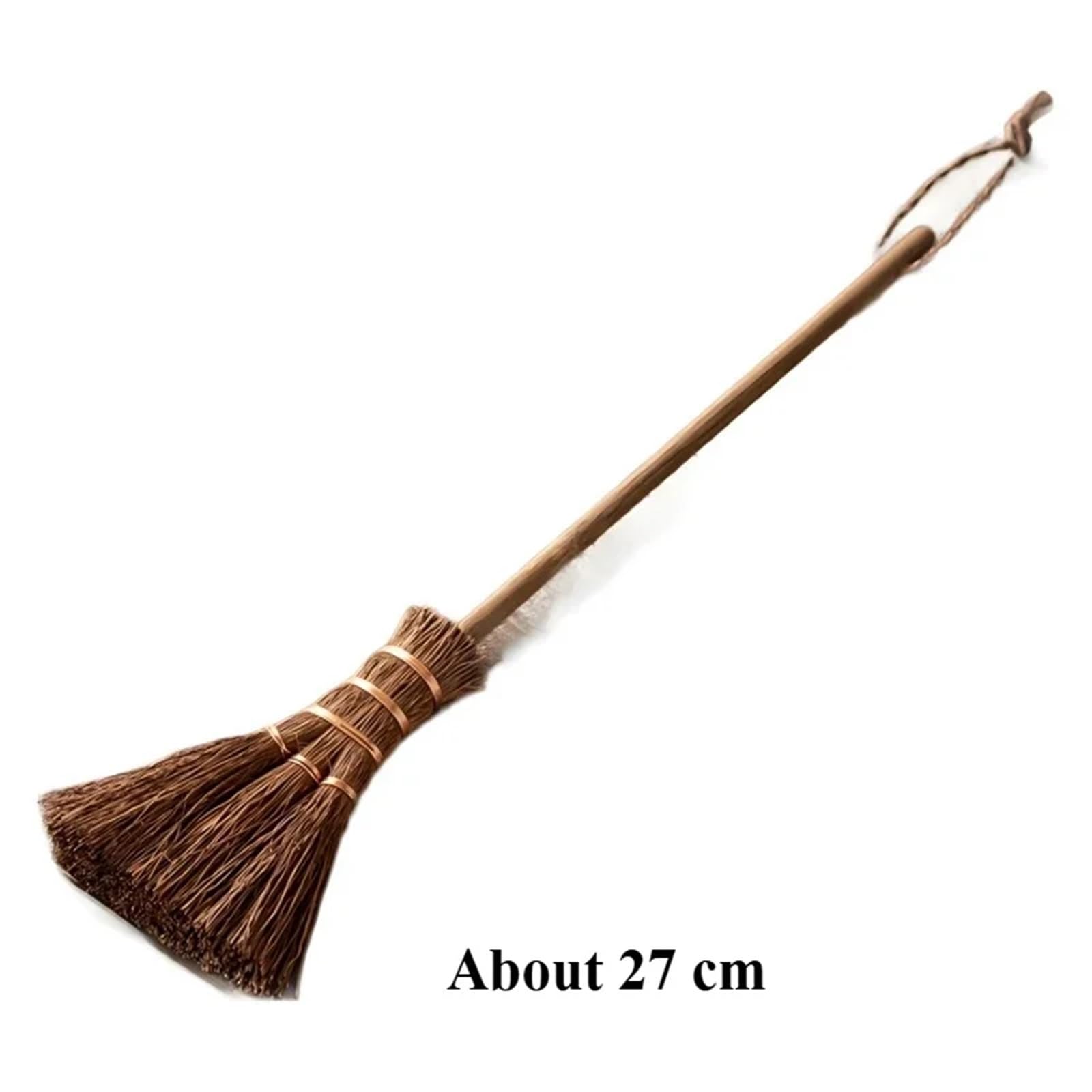 Escoba de Palma Mini escobas de Pelo Suave for Barrer Suelos Madera, Cepillo Teclado Trenzado Paja, 1-10 Uds
