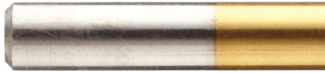Chicago Latrobe 150DHT High-Speed Steel Jobber Length Drill Bit, TiN Coated, Round Shank, Parabolic Flute, 135 Degree Notched Point, 17/64" Size (Pack Of 12)