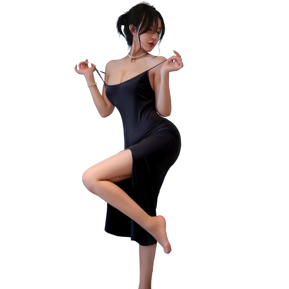 [YISMate] セクシー ワンピース セクシーコスチューム ランジェリー キャミソール ワンピース 誘惑下着 かわいい 過激 変態 エッチ えろい アダル 大胆 バックレス スリップ レディース ナイトウェア ランジェリー