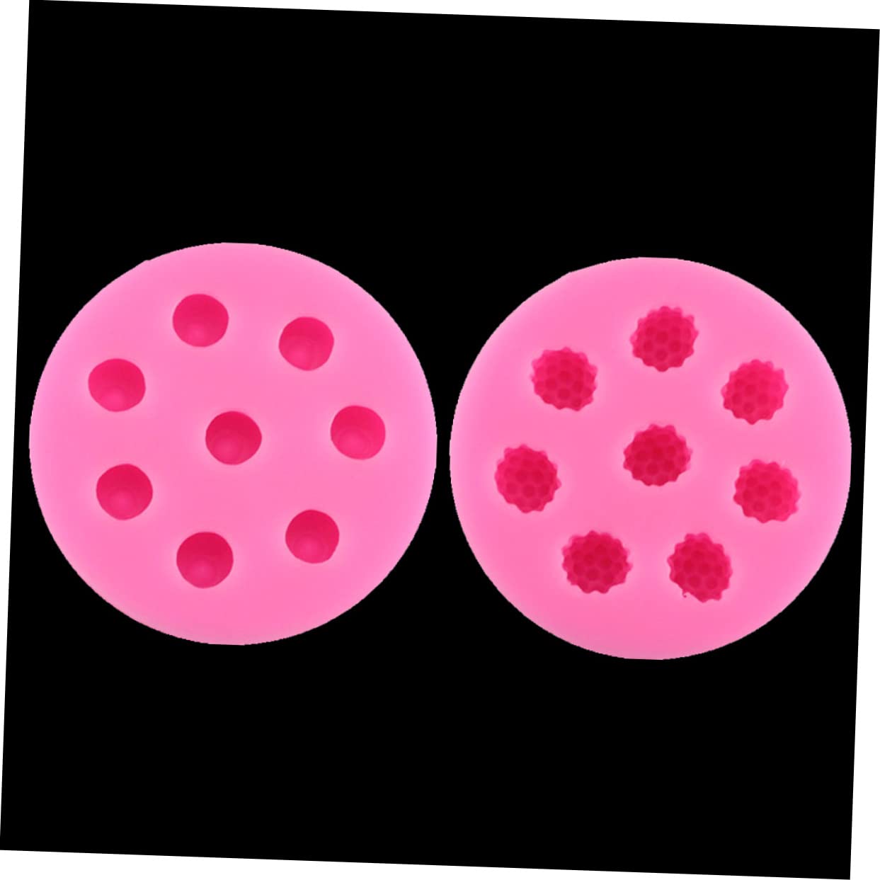 IMIKEYA 3pièces Moule Silicone à Compartiments Pour Décoration De Gâteaux Outil De Pâtisserie Pour Chocolat Et Desserts Rose
