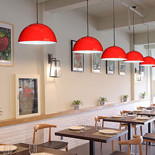Lampe suspendue créative blanche 28 cm à tête unique géométrique - 4