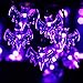 Sea Plan Halloween String 3D Jack-O-Lantern Bat Lights 11.5ft 30 LED Halloween Decorations Lights String Battery Operated Bat Lights Indoor Outdoor Party Christmas Holiday Yard Decorations