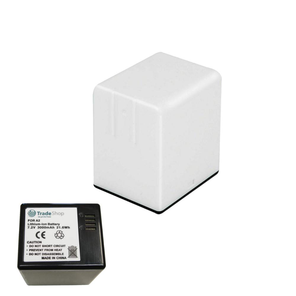 2X Akku + 2-Fach Ladegerät für Netgear/Arlo Go Sicherheits-Kamera - 3000mAh 7,2V Li-Ion - ersetzt DU-A1, DU-A2 - Ladestation mit Micro-USB Kabel