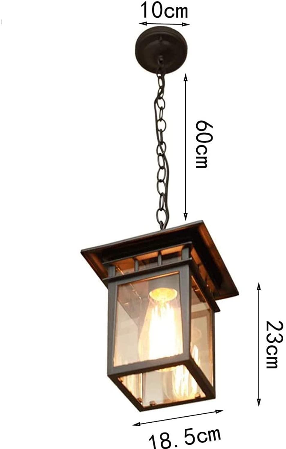 Retro Zewnętrzna Wodoodporna Lampa Wisząca E27 Odlewane Aluminium Antyczne Wysokość Regulowana Lampa Wisząca Dziedziniec Korytarz Willa Biustonosz Mieszkanie Balkon Oświetlenie E27 Interesting