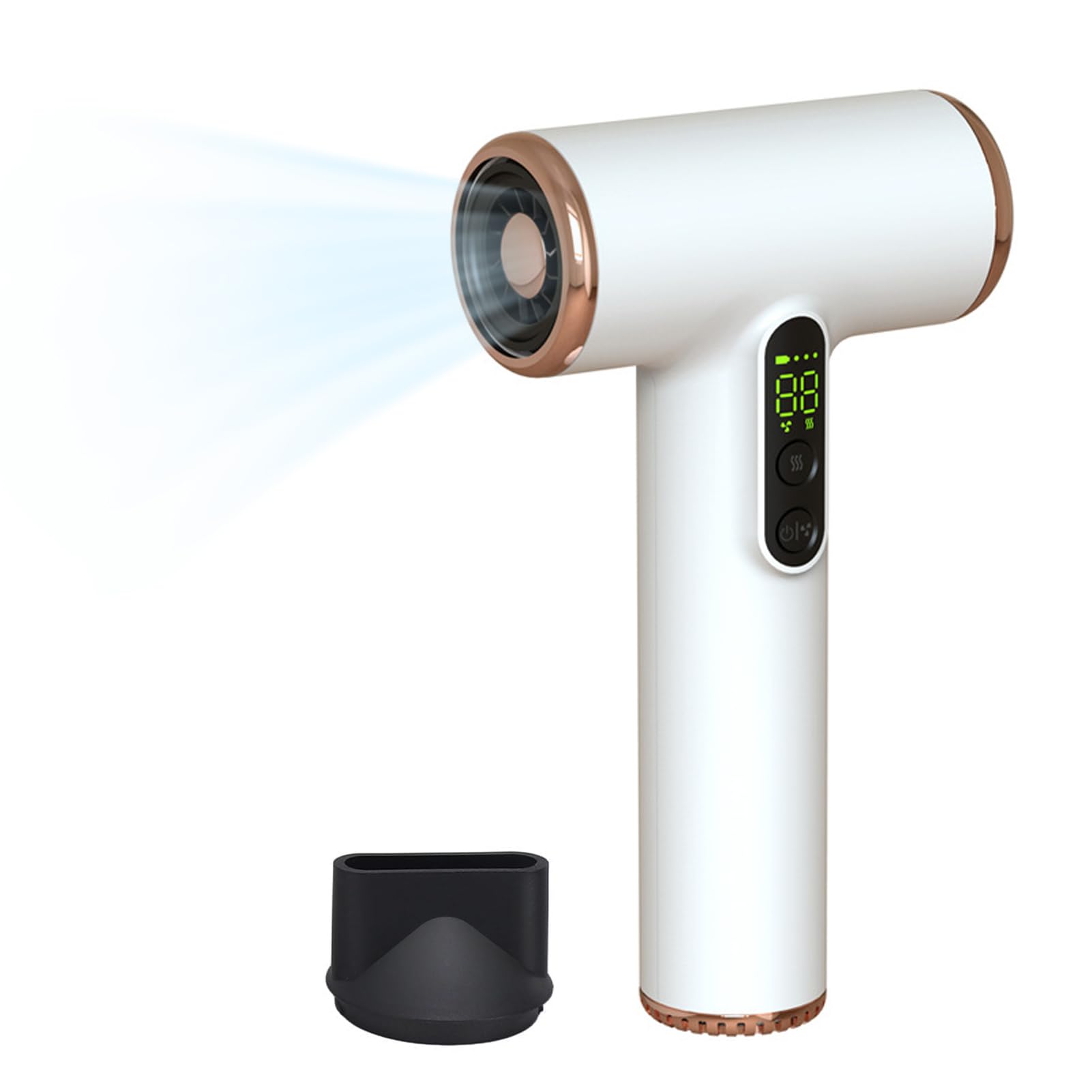 Vbestlife デジタルスクリーン付きコードレスヘアドライヤー