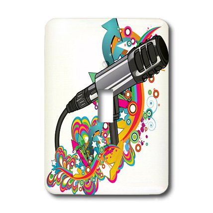 Interrupteur Singer Pop Art 3drose pour remplacer un bouton terne