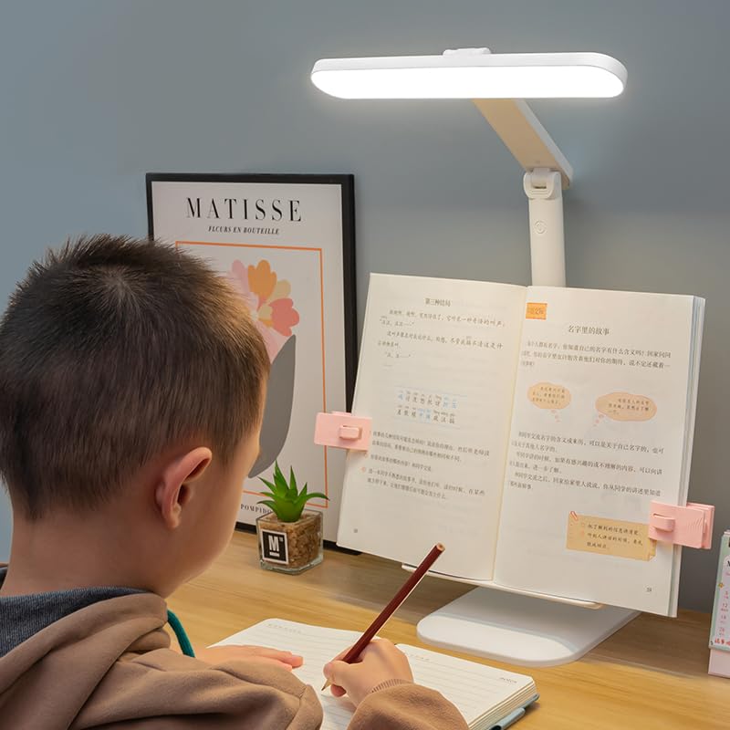 Image of Akari AK-1708 Rechargeable LED Desk & Study Lamp | Touch On /Off Switch | USB Rechargeable | Adjustable Angle | Eye Protection Night Light | Study Table Lamp for Kids, Students & Home Office