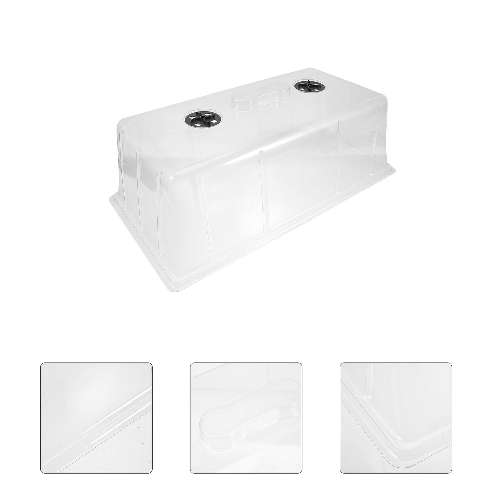 Hemobllo Copertura Trasparente per Semenzaio in Plastica Resistente con Ventilazione Protezione Termica per Piantine e Germogli in Casa e Giardino