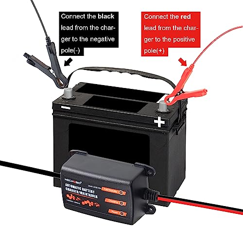 Hechobo 12V 2A Battery Charger, Trickle Charger For Lawn Mower Battery thumb #2