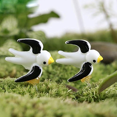 YaRich Resin Mini Swallow Micro Landscape Decorations Garden DIY Decor