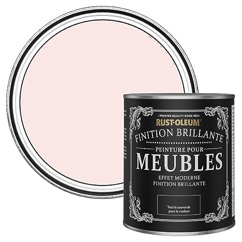 Rust-Oleum Peinture Rose pour Meubles, Finition Brillante - Vanille Fraise 750ml