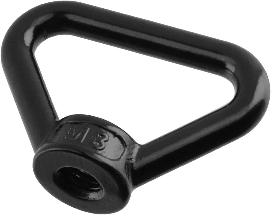Antrader Lifting Eye Nut,M8 Triangle Ring Shape Lifting Eye Threaded Nut