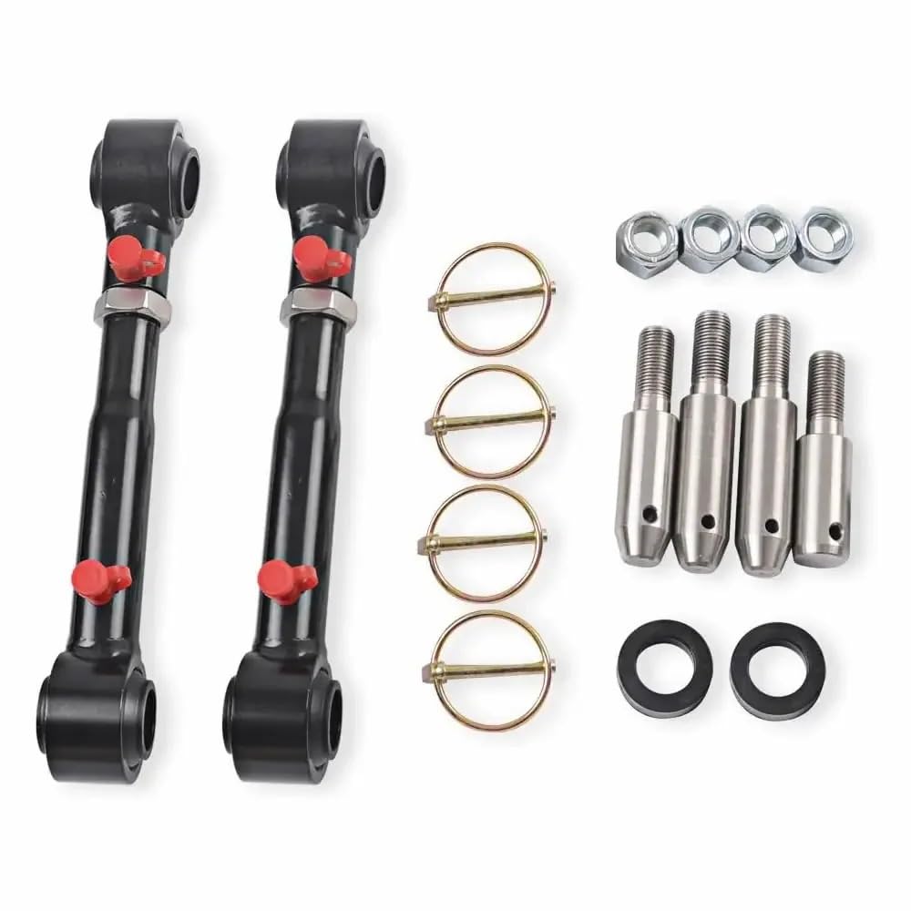 Łącznik Stabilizatora Przód Tył Pasuje do Jeep Wrangler Unlimited JK 2007-2018 regulowany przedni stabilizator JKS #2034 2.5 "- 6" podnośnika