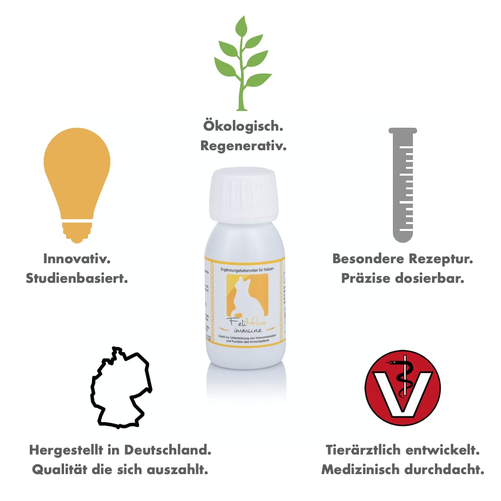 Immune | Booster zum Immunsystem stärken und modulieren, für Immunobalance | PEA und EPA in hoher Konzentration | bei Juckreiz, Allergien und Immun Problemen verträglich | Liquid mit 60 ml