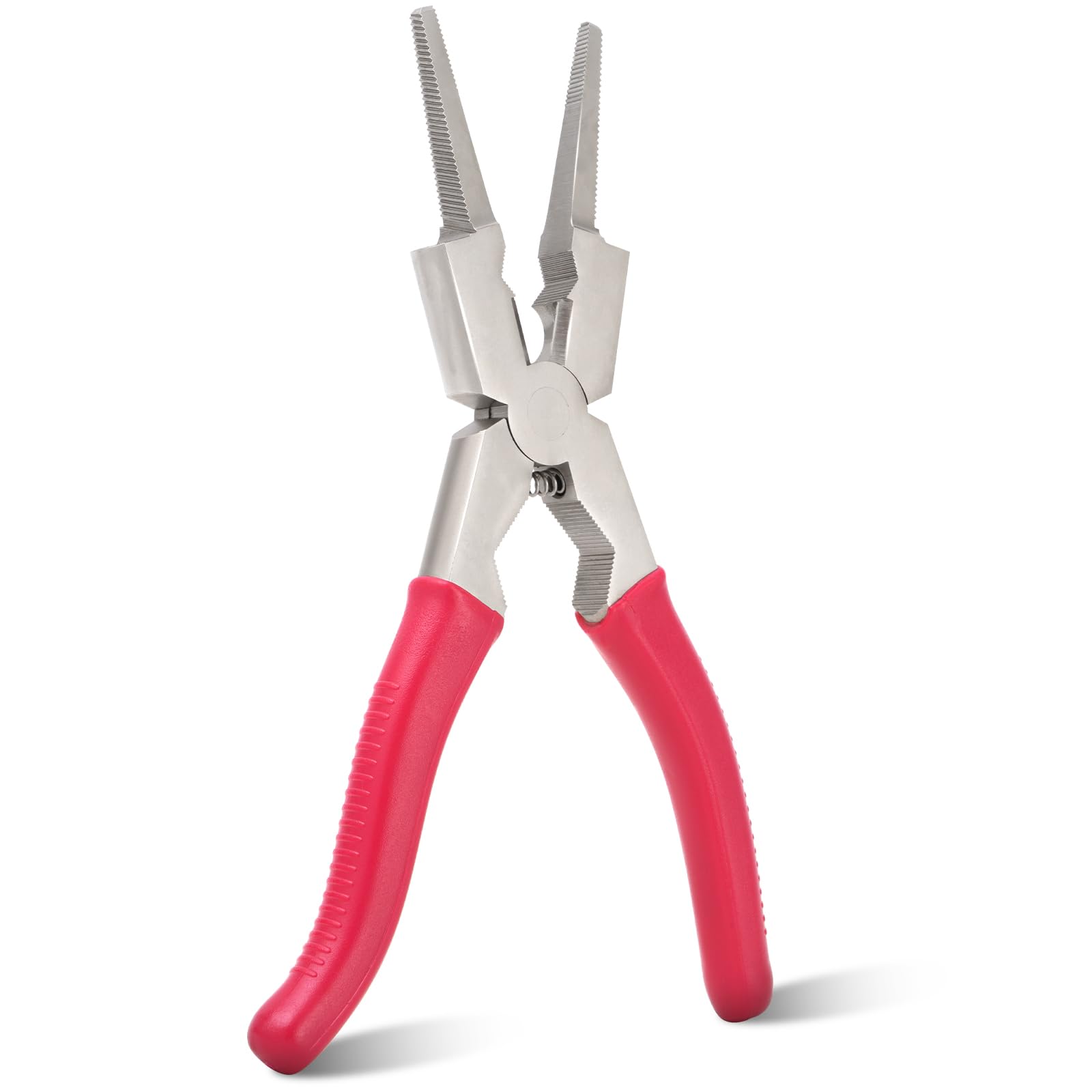 8"MIG Welding Pliers, Multi-functional Carbon Steel MIG Pliers with Insulated Handle, Long Nose Wire Cutting Pliers for Professional Welding - Reliable and Durable (Upgraded 1Pack)