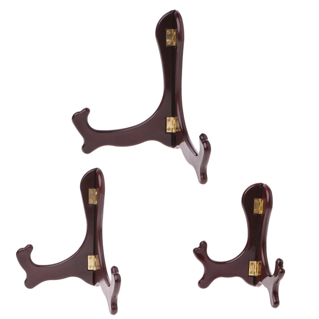 Lamdoo Red Quality Tea Cake Display Easel Stand Plate Rack Holder For Pu'er Tea 6 Inch