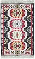 Tapete Turco Kilim Dupla Face - 120x180cm - Tapetes de Luxo para um Lar Elegante e Acolhedor - Toque de Realeza!