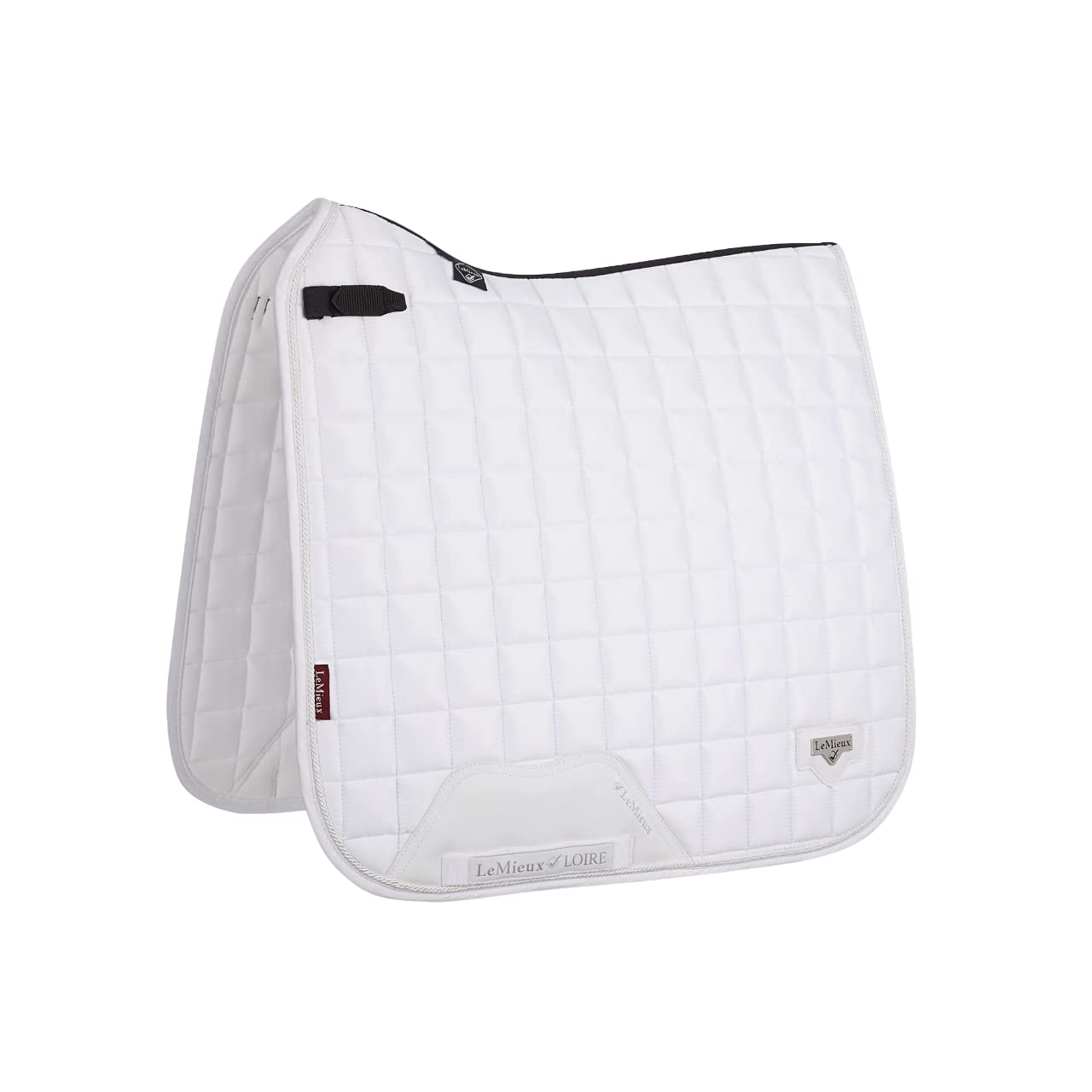 LeMieux Loire Classic Satin Dressage Square White, Saddle Pad Unisex Adulto