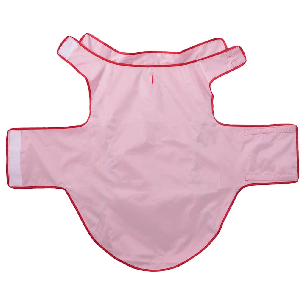 Chubasquero para perros con tiras reflectantes de poliéster, color rojo, talla 3XL, impermeable y resistente al viento, transpirable para invierno y otoño, con cierre de y orificio para el