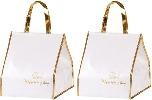 Bolsa de picnic aislada, 2 unidades, bolsas de comestibles reutilizables aisladas, bolsa enfriadora plegable, bolsa para tartas, bolsa con