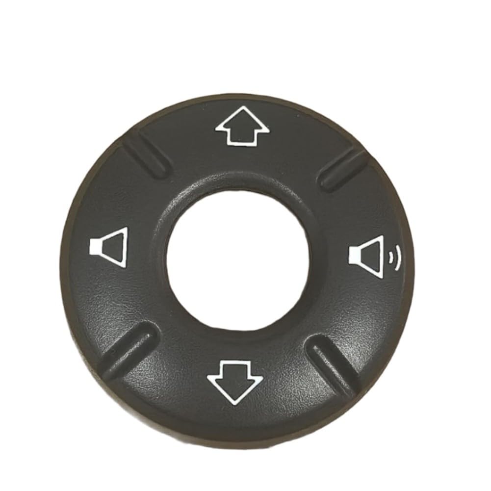 Couvre-bouton de volume de volant pour MINI pour Cooper F54/F55/F56/F57/F60 2014-2021 - Garniture de commutateur de régulateur de vitesse en plastique noir