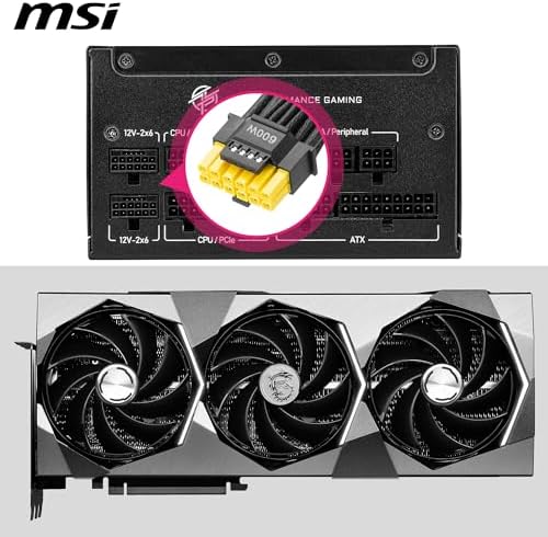 MSI MPG A850GS PCIE5, Fully Modular Gaming 850W Power Supply, 80+ Gold, Dual 12V-2x6 Cables, Server-Grade Capacitor, ATX 3.1 & PCIe 5.1 Ready, Low-Noise, Semi Digital, 10 Year Warranty