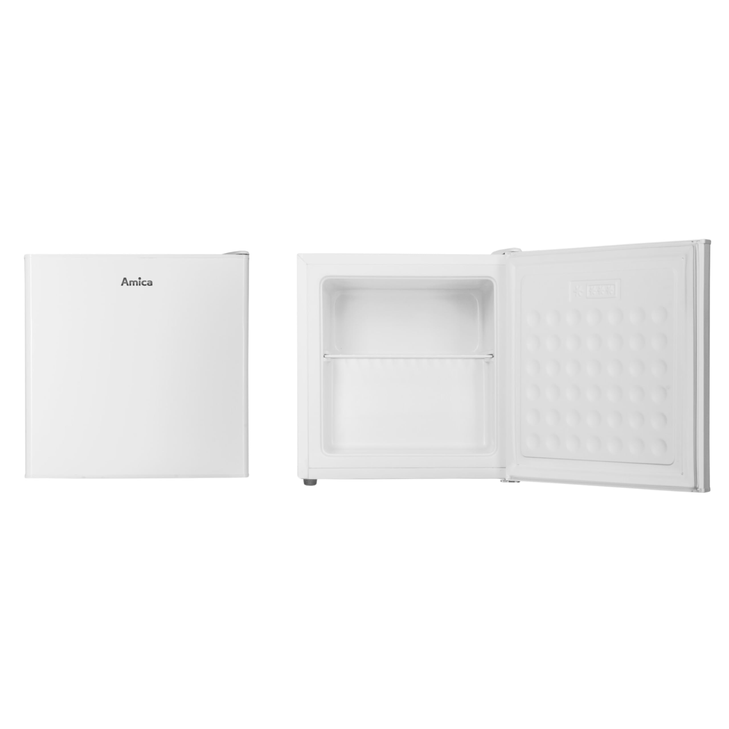 Amica Gefrierbox freistehend 32 l manuelle Abtauung Gefrierfach‑Ablage Eiswürfelbehälter 50 x 48 x 44,5 cm – Gefrierschrank Freistehend Weiß