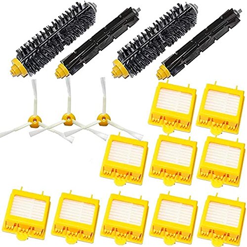 Jianyana JIAN Ya NA Kit d'accessoires pour aspirateur avec Brosse à Poils en Caoutchouc Brosse latérale et Filtre HEPA pour iRobot Roomba 700 Series 760 770 780 790 de JIAN Ya NA