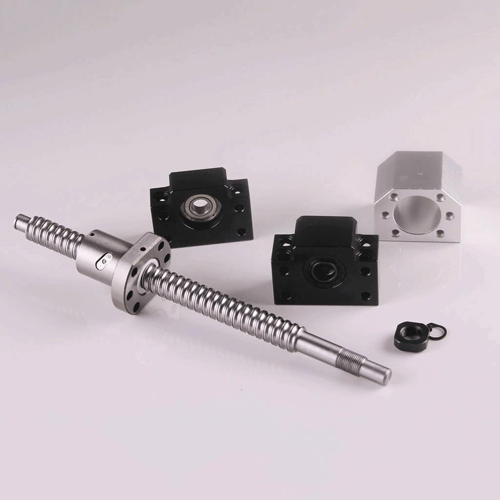 Śruba Kulowa SFU1605 Śruba Kulowa RM 1605 Obrobiona Końcówka Obudowa Nakrętki Kulowej CNC, Do Drukarek 3D Sprzęt Automatyki Przemysłowej(400mm)