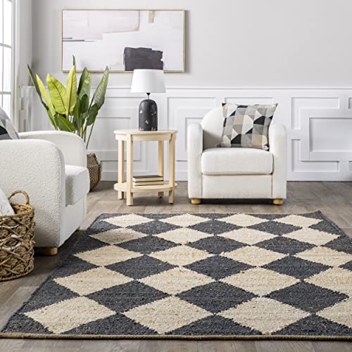 Rugs USA Livy Handmade Alfombra 182x91 cm Yute miniatura 7
