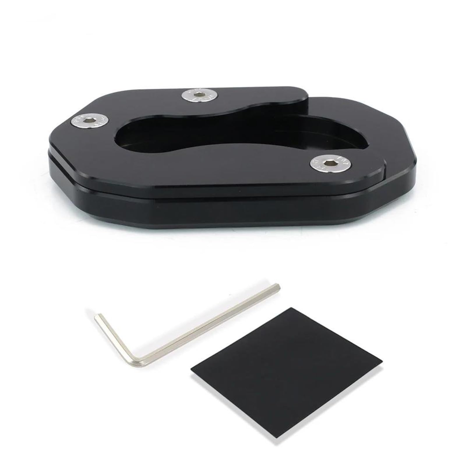 Rivestimenti Laterali Moto Cavalletto Laterale Estensione Pad Piastra Cavalletto per Y&amaha FZ-07 2015-2017 MT07 2014-2024 XSR700 2018-2024(MT07 style2)