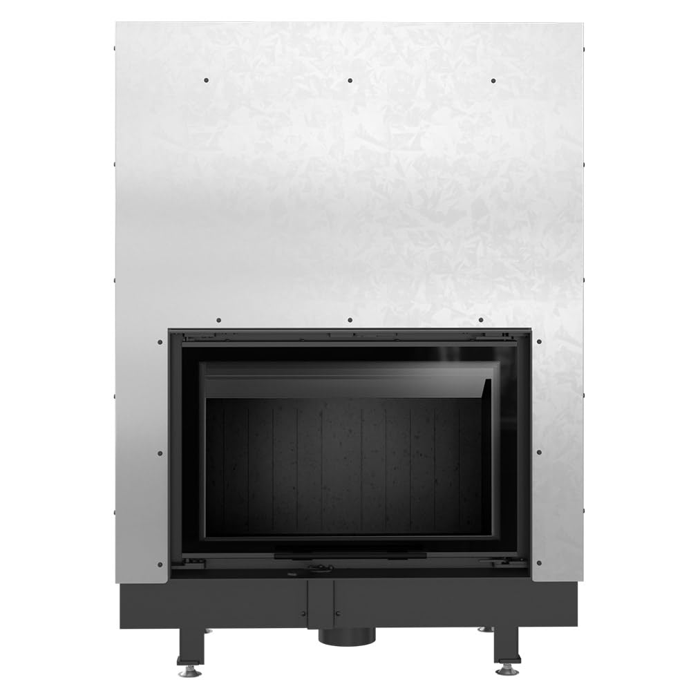 KRATKI Zibi 12 Holzkamin mit Lufteinlass Einsatz BImSchV 2 konform 11 kWThermischer Wirkungsgrad 80% Stahl mit Thermotec Guillotine-Innentür